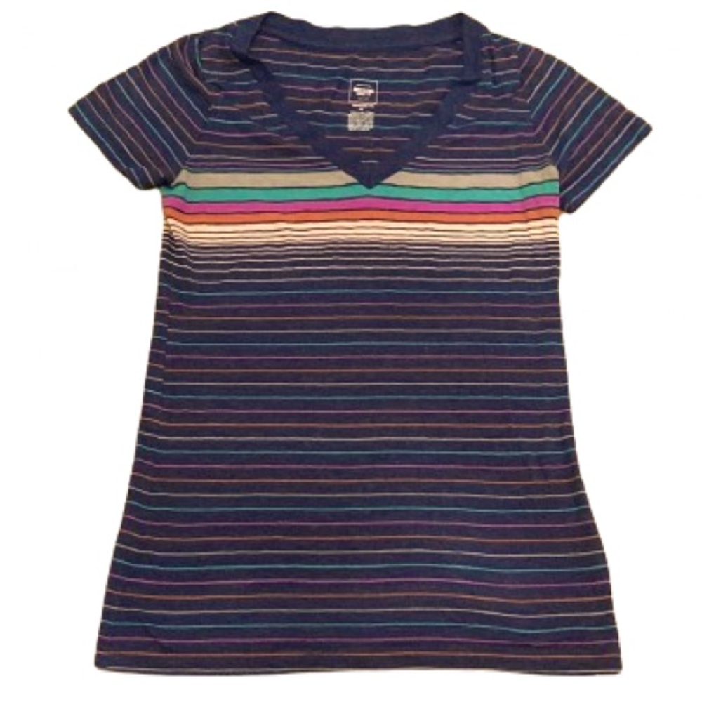 Mossimo‎ Boyfriend Tee Striped Colorful S